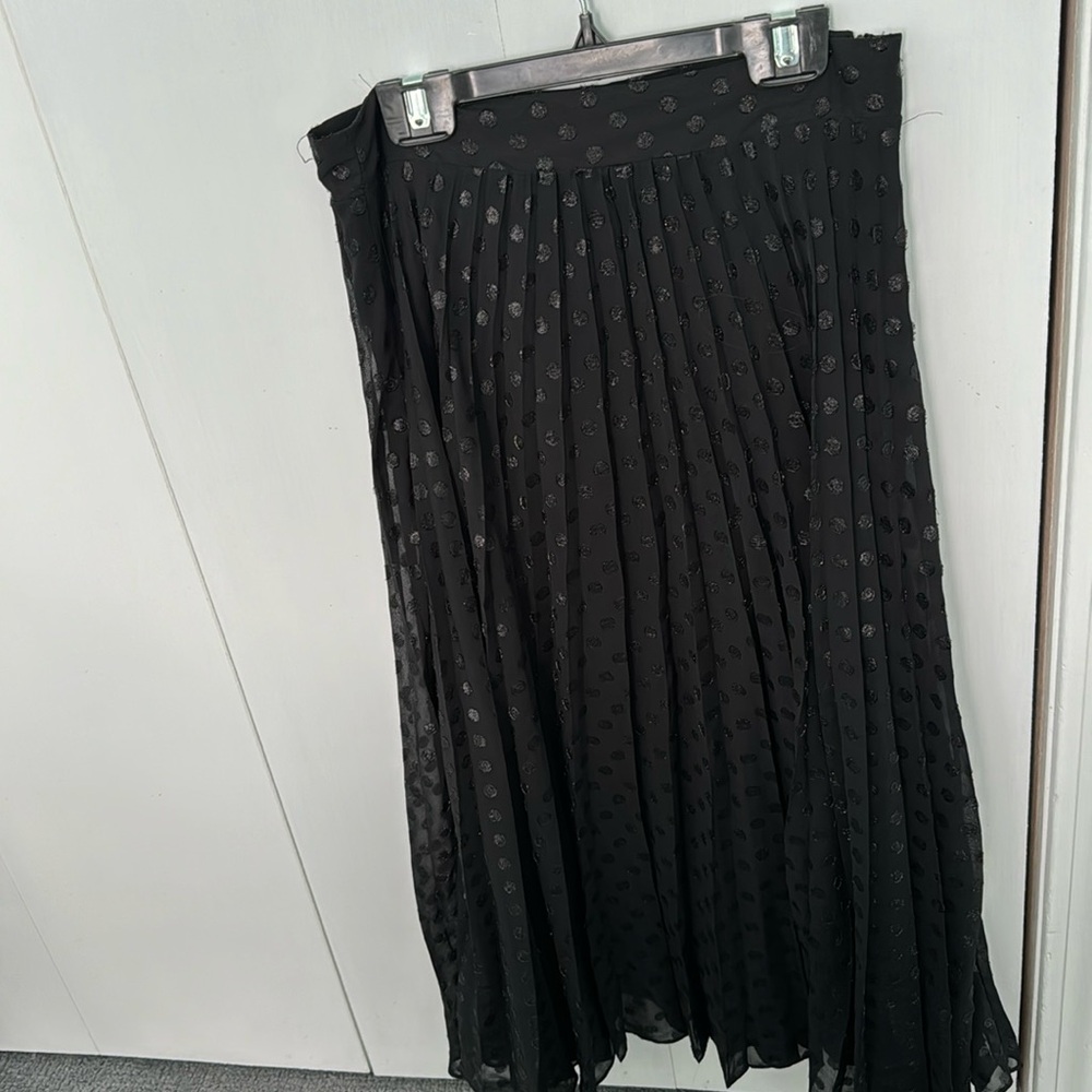 Midi pleated skirt